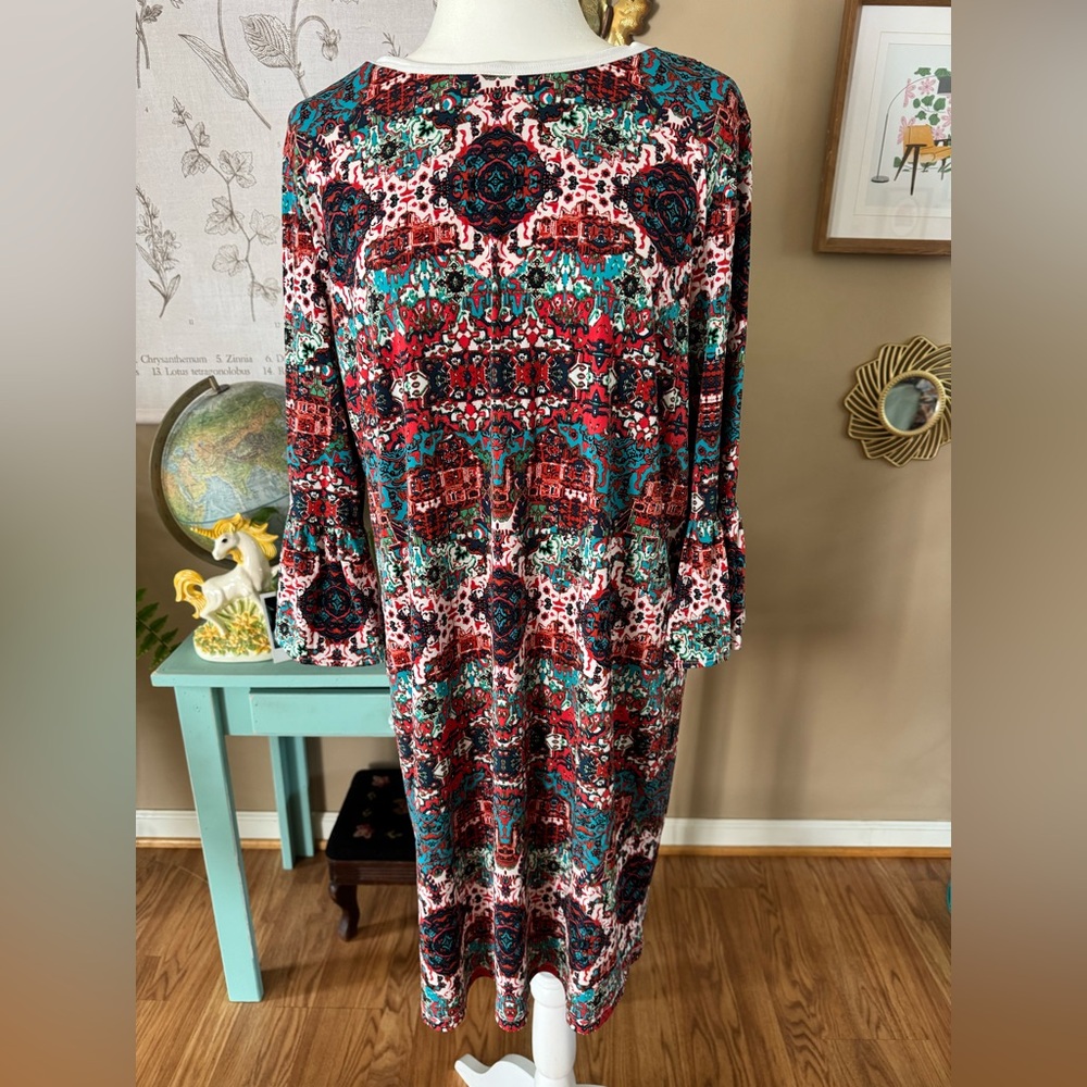 London Style Collection Long Sleeve Dress Sz 14